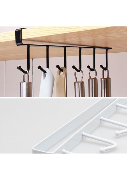 Raf Kupası Tutucu Kupa Kancası Dolap Depolama Rafı Altında Alan Tasarruf Kahve Kupası Tutucu (Yurt Dışından) fırsatları