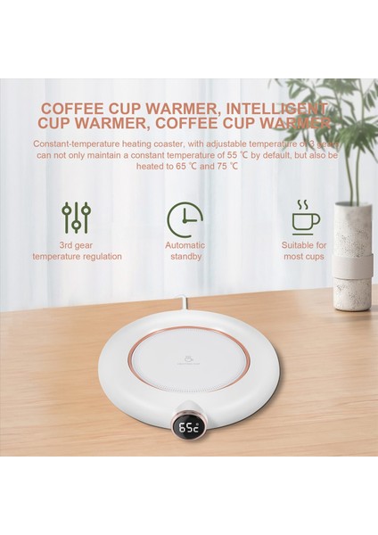 Kahve Kupa Isıtıcı Akıllı Kupa Isıtma Isıtma Kahve Kupası Çay Isınma Için Isıtıcı Mum Isıtıcı Tabak Kupa Isıtıcı Beyaz (Yurt Dışından) indirimleri