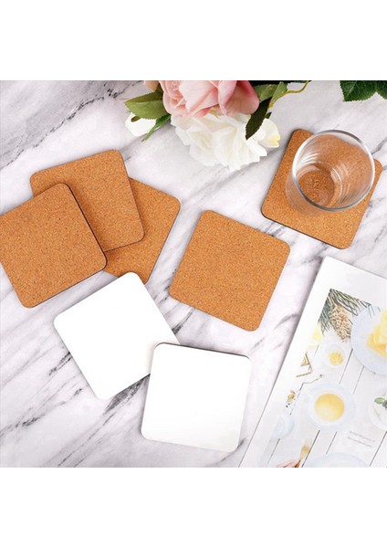 80PCS Süblimasyon Kare Bardak Altlıkları Karton Bardak Altlıkları 4X4IN Mdf Contboard Coaster Mdf Ahşap Coaster (Yurt Dışından) indirimleri