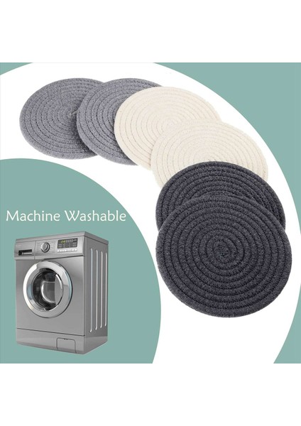 16 Adet Tutucu ile Bardak Içiyor Içecekler Için 4 Renk Emici Bardak Altlığı Minimalist Pamuklu Dokuma Coaster Ev Için Set (Yurt Dışından) fırsatları