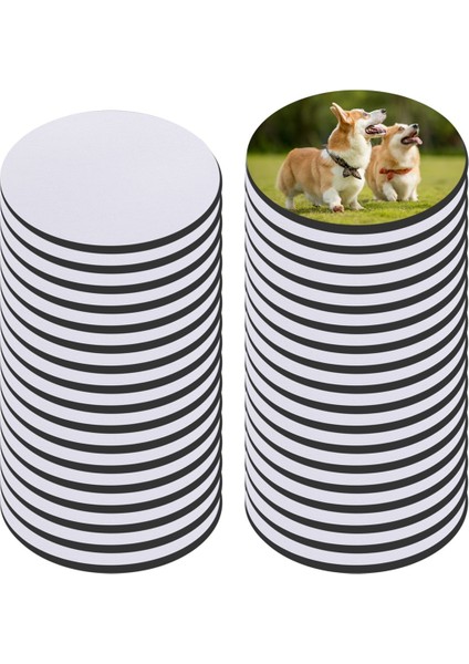 35PCS Yuvarlak Süblimasyon Boş Bardak Altlıkları Süblimasyon Boş Bardak Mat Süblimasyon Isı Transferi Coaster Isı Pres (Yurt Dışından)