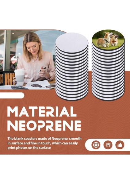 35PCS Yuvarlak Süblimasyon Boş Bardak Altlıkları Süblimasyon Boş Bardak Mat Süblimasyon Isı Transferi Coaster Isı Pres (Yurt Dışından) indirimleri