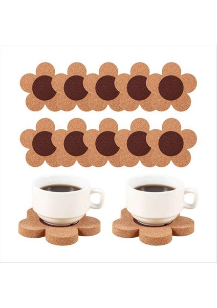 6 Adet Içecek Için Sevimli Bardak Altlıkları Emici ve Yeniden Kullanılabilir Coaster Seti 4 Inç Çiçek Şekli Bardak Altlıkları Çay Bardağı Paspas (Yurt Dışından) fiyatları