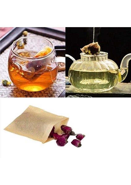 1200 Paket Çay Filtre Poşetleri Gevşek Yaprak Çay Kahve Için Drawstring ile Tek Kullanımlık Kağıt Çay Poşeti Kahve (Doğal Renk 2 75X1 97 Inç) (Yurt Dışından) fiyatları
