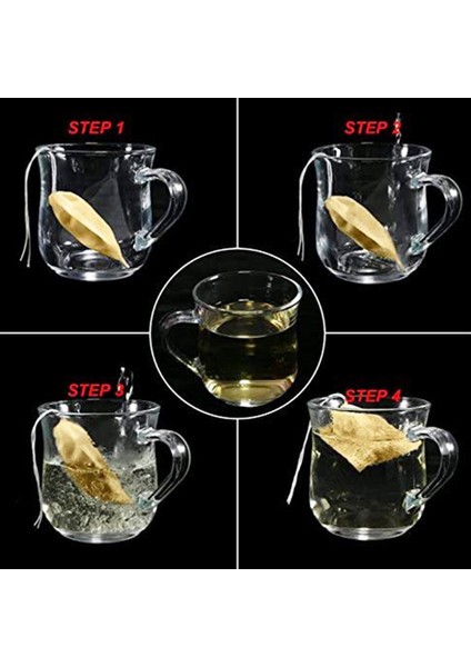 1200 Paket Çay Filtre Poşetleri Gevşek Yaprak Çay Kahve Için Drawstring ile Tek Kullanımlık Kağıt Çay Poşeti Kahve (Doğal Renk 2 75X1 97 Inç) (Yurt Dışından) modelleri