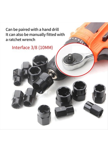 Soyulmuş Donma ve Fileto Cıvatalarını Somunları ve Vidaları Çıkarmak Için 13 Parça Kırık Somun Çıkarıcı Kiti Kullanılır (Yurt Dışından) fırsatları