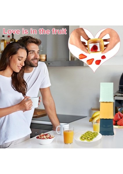 3 Pcs Cup Dlicer 1 Pcs Alan Temizleme Fırçaları Çilek Dilimleyici Muz Dilimleyici Meyve Dilimi (Yurt Dışından) indirimleri