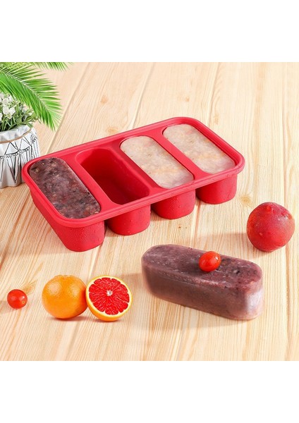 Silikon Dondurucu Tepsiler Ekstra Büyük Süper Kare Buz Küpü Tepsi Gıda Dondurucu Kalıp Kırmızı (Yurt Dışından) fiyatları