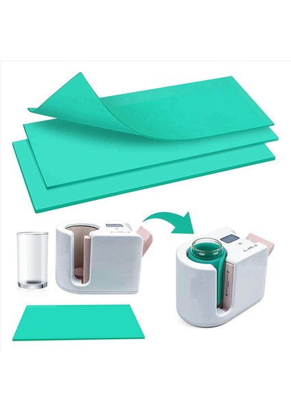 3x Sublimasyon Tumbler Cricut Mug Pres Için Sarma 3 Kalınlık Yeşil Kupa Sarısı Isı Pres Yeter Süblimasyon Makinesi (Yurt Dışından) fiyatları