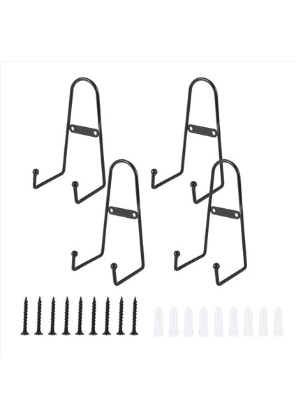 4 Paket Duvar Montajı Plaka Ekran Standları Orta Duvar Şövale Tutucu Plaka Askı Dikey Plaka Stand Tutucular Şarap Rafı (Yurt Dışından) modelleri