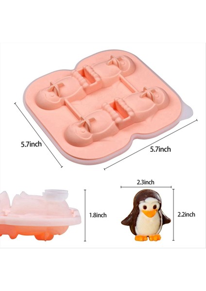Penguen Buz Küp Kalıbı Eğlenceli Şekiller Buz Küpü Tepsisi Içecekler Için 4 Sevimli Penguen Buz Topu Yap Kokteyller Buzlu Kahve Yeşili (Yurt Dışından) fiyatları