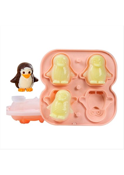 Penguen Buz Küp Kalıbı Eğlenceli Şekiller Buz Küpü Tepsisi Içecekler Için 4 Sevimli Penguen Buz Topu Yap Kokteyller Buzlu Kahve Yeşili (Yurt Dışından) fırsatları