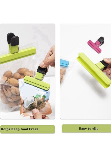 18 Paket Çip Klipsleri Gıda Çantası Klipsleri (6 Büyük ve 12 Küçük Boyut) Mutfak Klipsleri Yonga Çantası Sızdırmazlık Klipsleri (Yurt Dışından) fiyatları