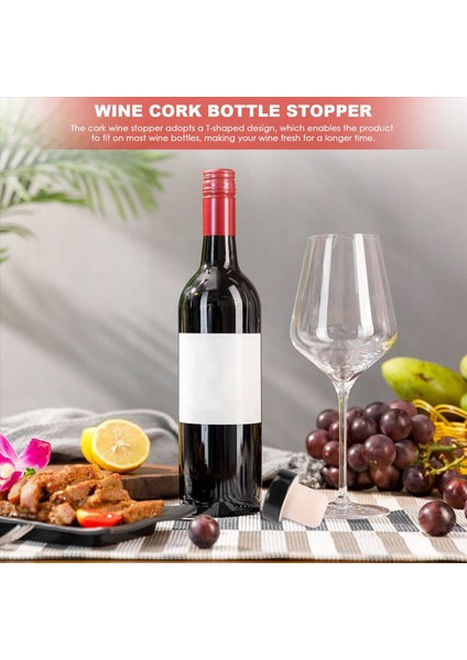 96PCS T Şeklindeki Tıpa Yeniden Kullanılabilir Şarap Şişesi Durdurucu Sızdırmazlık Fiş Şişesi Şişe Şişe Şişesi Şişe Şişesi (Siyah) (Yurt Dışından) fırsatları