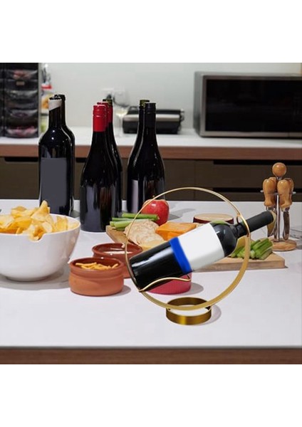 Şarap Sahibi Masa Üstü ve Tezgah - Metal Tek Şarap Şişesi Rafı Dekoratif Bağımsız Şarap Rafları (Yurt Dışından) fiyatları