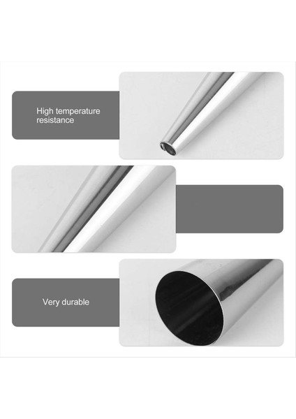 30 Adet Kalıp Koni Kruvasan Tüpü Paslanmaz Çelik Yapışmaz Kanoli Formları Krem Boynuz Danimarkalı Pasta Kalıp Koni Tüpleri (Yurt Dışından) fırsatları