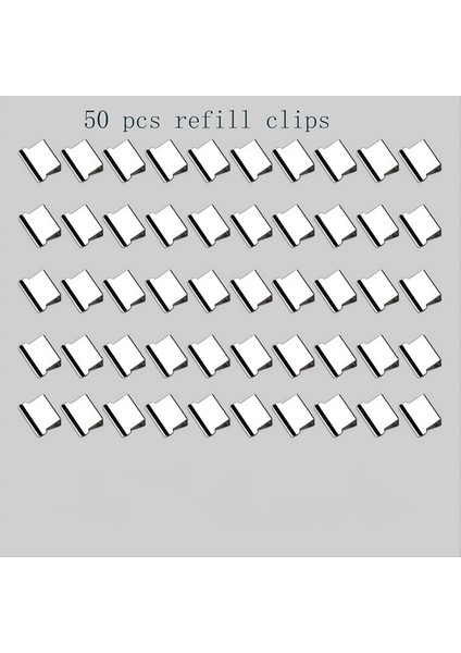 Masaüstü Belgesi Için 50 Yeniden Kullanılabilir Gümüş Metal Klipsli El Tipi Kipi Dağıtıcı Taşınabilir Hızlı Kağıt Klips (Yurt Dışından) fiyatları