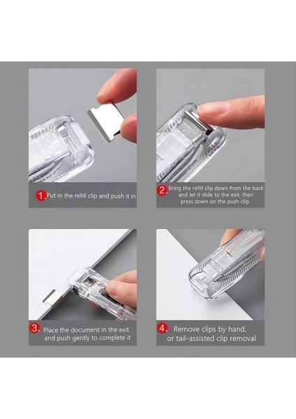Masaüstü Belgesi Için 50 Yeniden Kullanılabilir Gümüş Metal Klipsli El Tipi Kipi Dağıtıcı Taşınabilir Hızlı Kağıt Klips (Yurt Dışından) modelleri