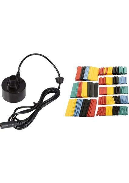 400ML/S Mini Ultrasonik Sis Yapıcı 328PCS ile Kablo Isı Büzülme Boru Manşonu Tel Sargı Tüpü 2 1 Ürün Yelpazesi Kiti (Yurt Dışından)