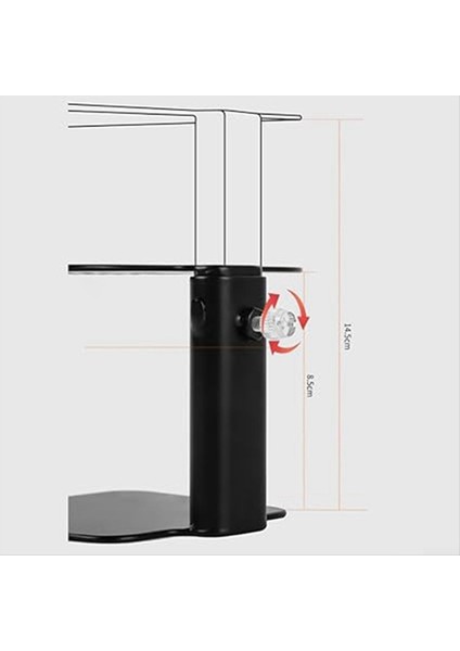 Kahve Makinesi Ölçekli Braket Ekstraksiyon ve Tartım Ayarlanabilir Braket Kahve Tartım Standı (Siyah 2) (Yurt Dışından) fırsatları