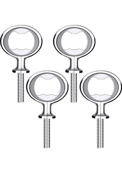 Şişe Açıcı Boş Diy Bira Şişe Açıcı Paslanmaz Çelik Düz Şişe Açıcı Ekler Dişli Bira Açıcı 4pc Gümüş (Yurt Dışından)