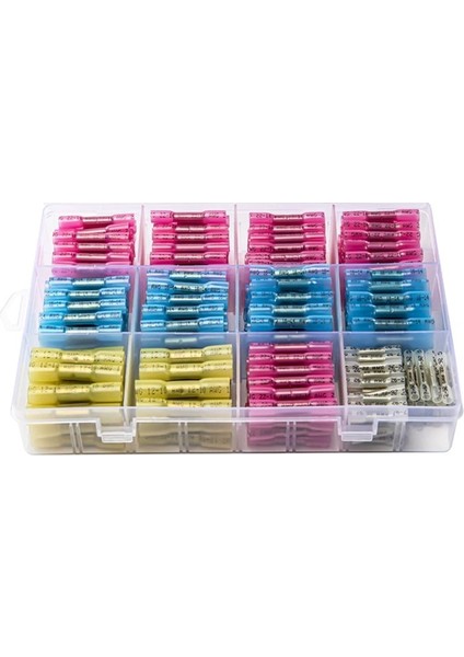 350PCS Isı Büzülme Popo Konektörleri Deniz Sınıfı Su Geçirmez Tel Konektörler Seti Araç Için Kıvrım Konektörleri Tekne Kamyonu (Yurt Dışından)