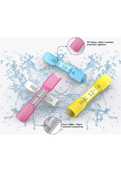 350PCS Isı Büzülme Popo Konektörleri Deniz Sınıfı Su Geçirmez Tel Konektörler Seti Araç Için Kıvrım Konektörleri Tekne Kamyonu (Yurt Dışından) fırsatları