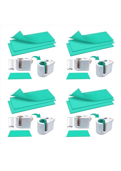 12X Süblimasyon Tumbler Cricut Kupa Pres Için Sargı 3 Kalınlıklar Yeşil Silikon Kupa Sargısı (Yurt Dışından)