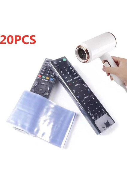 20PCS Şeffaf Isı Büzülme Filmi Tv/ Kaşırılık Giderici Kapak Üniversal Koruyucu Çanta 6X25CM (Yurt Dışından)
