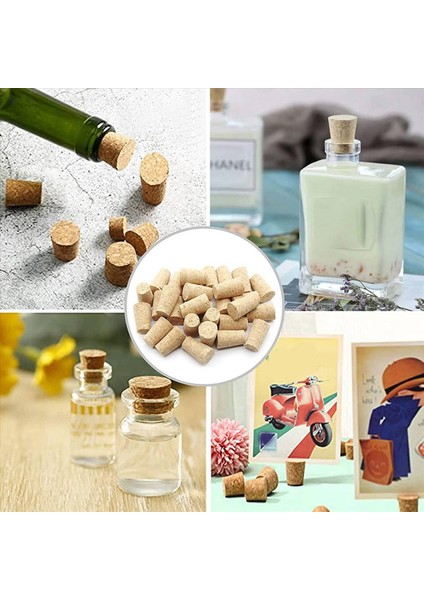 400PCS Konik Şarap Yeniden Kullanılabilir Ahşap Mantarlar Yaratıcı Portatif Sızdırmazlık Şarap Durdurucu Şarap Şişe Kapak Şişe Şarap Için (Yurt Dışından)