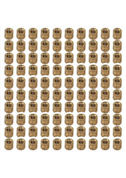 M2 x 3mm Pirinç Silindir Tırtlalı Dişli Yuvarlak Ekleme Gömülü Somun 500 Pcs (Yurt Dışından) fiyatları