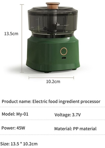 Elektrikli Sarımsak Püresi Öğütücü Gıda Kıyıcı Et Öğütücü Mini Pres Sebze Kesme Aleti Kahverengi (Yurt Dışından) fırsatları