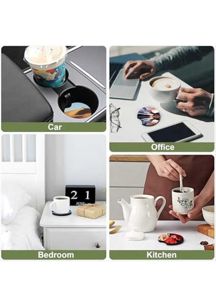 Süblimasyon Boş Araba Bardak Altlığı Seti 60 Dairesel Bardak Altlığı 30 Otomobil Bardak Ekran Kartı ve 30 Kendi Kendine Sızdırmaz Çanta Içerir (Yurt Dışından) fırsatları