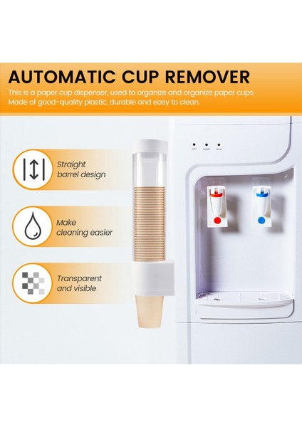 Tek Kullanımlık Fincan Tutucu Otomatik Kupa Çıkarma Kağıt Kupa Tutucu Su Kupası Duvar Monte Depolama Yaratıcı Depolama (Yurt Dışından) fırsatları