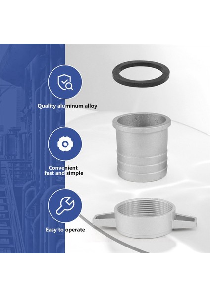 5x Su Pompaları Bağlantı Tersleri 2 Inç Alüminyum Boru Kauçuk Conta Pompası Konektör Borusu ile Bağlantı Anahtarı (Yurt Dışından) modelleri