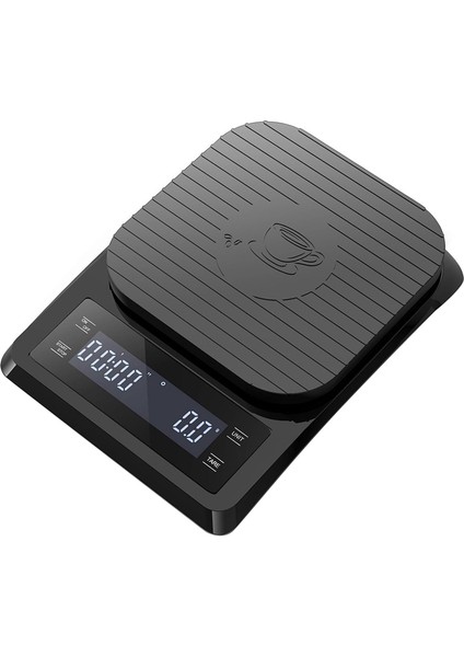 Zamanlayıcı ile Dijital Kahve Ölçeği - Silikon Ped ile Damla Yapımcısı 0 1g Yüksek Hassas Ölçek Için Espresso Ölçeği (Yurt Dışından)