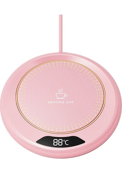 USB Isıtma Coaster Sıcak Isıtma Ped Sabit 3jar Dijital Ekran Ayarlama Dokunmatik Isıtıcı Ev Kahve Sütü -Pink Için (Yurt Dışından) fiyatları