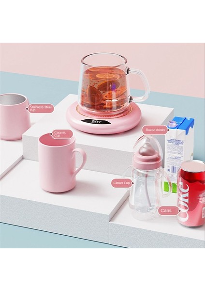 USB Isıtma Coaster Sıcak Isıtma Ped Sabit 3jar Dijital Ekran Ayarlama Dokunmatik Isıtıcı Ev Kahve Sütü -Pink Için (Yurt Dışından) fırsatları