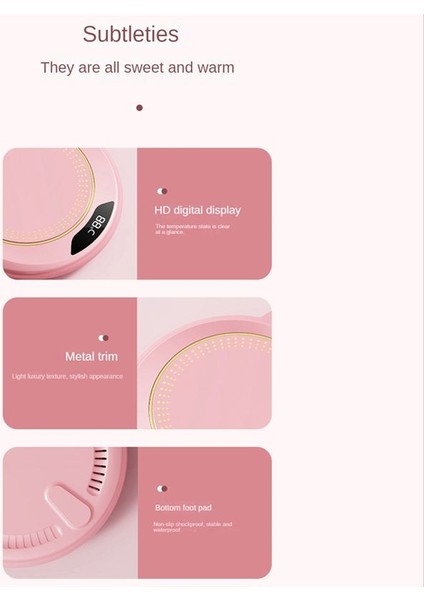 USB Isıtma Coaster Sıcak Isıtma Ped Sabit 3jar Dijital Ekran Ayarlama Dokunmatik Isıtıcı Ev Kahve Sütü -Pink Için (Yurt Dışından) indirimleri