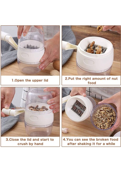 2x Fındık Kıyıcı Öğütücü El Krank Fındık Ceviz Cevizleri Mutfak Çok Akrabalar Yapmak Için Multichopper Fhredder (Yurt Dışından) fırsatları