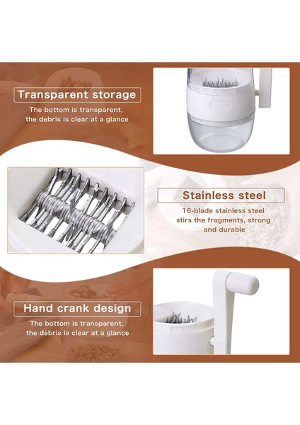 2x Fındık Kıyıcı Öğütücü El Krank Fındık Ceviz Cevizleri Mutfak Çok Akrabalar Yapmak Için Multichopper Fhredder (Yurt Dışından) indirimleri