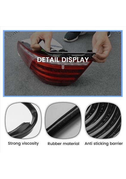 3x 15FT Butil Halat Butil Kauçuk Sızdırmazlık Bandı Rv Far Penceresi Kapı Paneli Ön Cam Için Uygundur (Yurt Dışından)