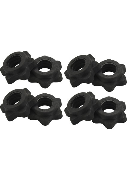 4 Çift Dumbbell Altıgen Somun Dambıl Çubuk Fındık Barbell Çubukları Için Spinlock Yakaları Eğitim Sporları (Yurt Dışından)