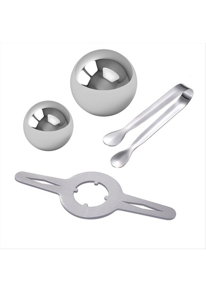 Buz Topu Hızlı Soğutma Özü Espresso Aroma Buz Topu Tutucu Seti 4 Adet (Yurt Dışından)