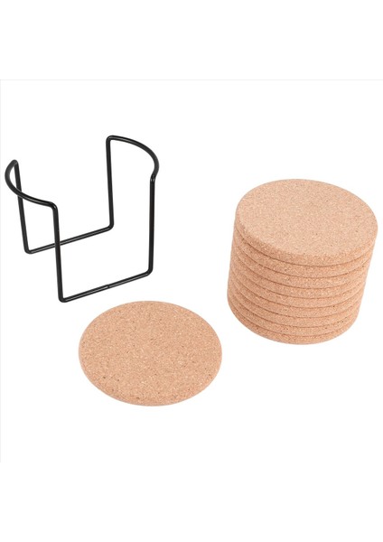 Metal Tutucu Depolama Caddy ile Içecekler Için Yuvarlak Bardak Altlıkları Soğuk Içecekler Için Yeniden Kullanılabilir Tabaklar Şarap Bardak Fincan (Yurt Dışından)