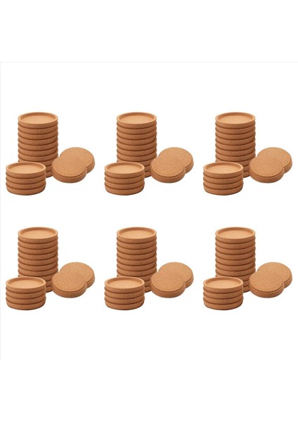 96 Paket Cork Bardak Altlıkları 4 Inç Emici Isıya Dayanıklı Yuvarlak Bardak Altlıkları Ofis Veya Evde Çoğu Tür Kupa Için (Yurt Dışından)