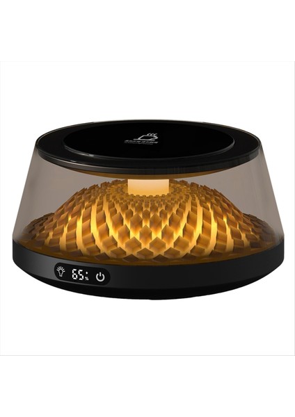 Kahve Fincanı Isıtıcı Masa Kahve Isıtıcı Ortam Işığı ile Elektrikli Isıtıcı Içecek Süt Çayı Isıtma Tepsisi Siyah (Yurt Dışından)