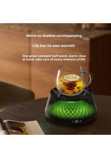 Kahve Fincanı Isıtıcı Masa Kahve Isıtıcı Ortam Işığı ile Elektrikli Isıtıcı Içecek Süt Çayı Isıtma Tepsisi Siyah (Yurt Dışından) fiyatları