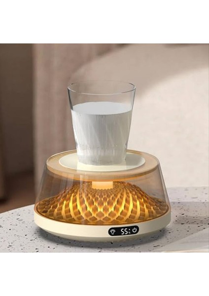 Kahve Fincanı Isıtıcı Masa Kahve Isıtıcı Ortam Işığı ile Elektrikli Isıtıcı Içecek Süt Çayı Isıtma Tepsisi Siyah (Yurt Dışından) modelleri