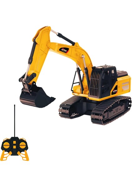 Kumandalı 40 Mhz Tam Fonksiyonlu Rc Iş Araçları LED Işıklı Kepçeleri, Damperi ve Vinç (Kule Vinç-Kepçe-Bulldozer-Kamyon) (Kepçe)